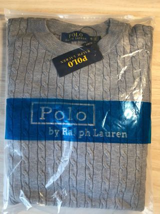 Jersey Polo Ralph Lauren Gris Trenzado