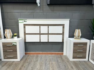 OFERTA DE CABECERO Y 2 MESITAS DE NOCHE