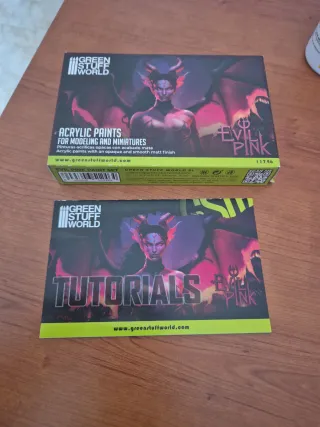 Green Stuff World EVIL PINK Acrylic Paints.