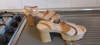 Sandalias Beige Talla 41