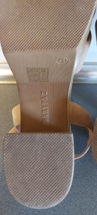 Sandalias Beige Talla 41