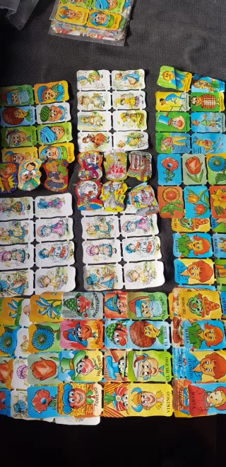 Lote 60 láminas cromos troquelados