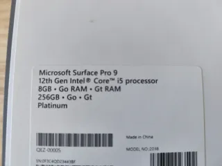 Microsoft Surface Pro 9 Plata + Teclado