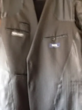 Traje de vestir hombre negro/gris espalda cm53