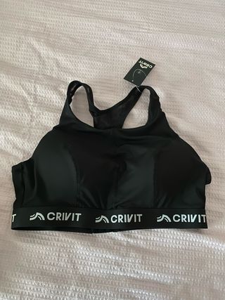 Sujetador deportivo CRIVIT negro