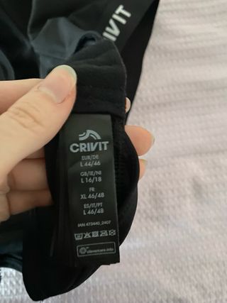Sujetador deportivo CRIVIT negro