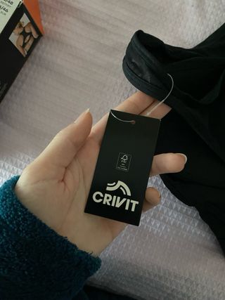 Sujetador deportivo CRIVIT negro