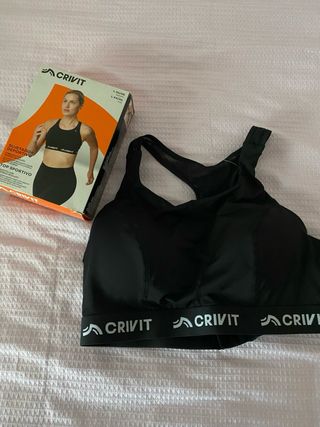 Sujetador deportivo CRIVIT negro