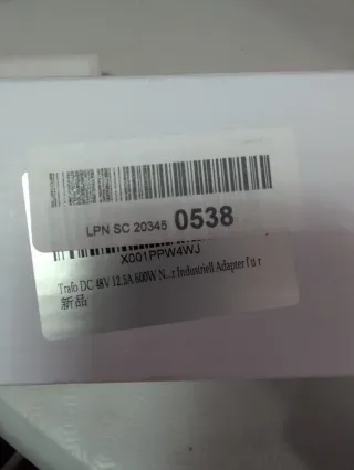 Transformador DC 48V 12.5A 600W