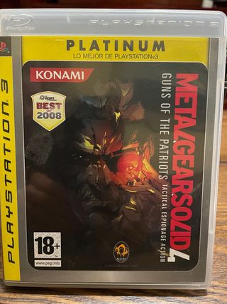 Metal Gear Solid 4 PS3 – Platinum – Original