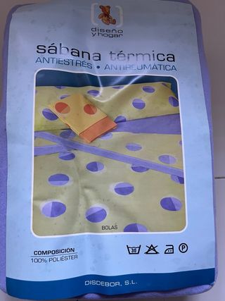 Juego Sábanas Térmicas Cama 150cm 3 piezas.