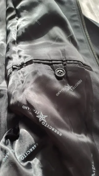 Giacca militare nera taglia XXL