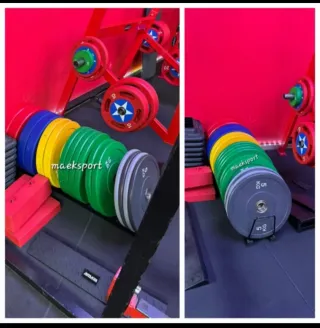 Soporte para discos de gimnasio