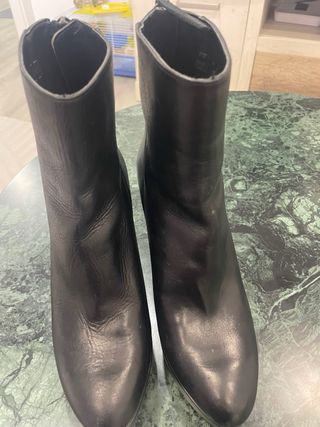 Botín tacón plataforma Zara negro T37