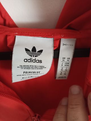 Chaqueta Adidas Roja y Blanca