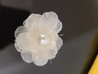 Portatovaglioli Fiori Perla Set 6