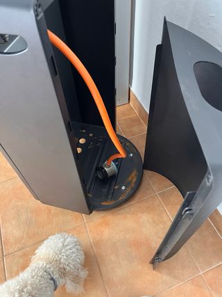 Estufa de gas Bartolini negra