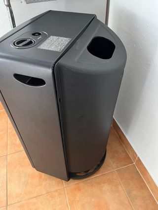 Estufa de gas Bartolini negra