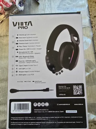 Auriculares Gaming Vieta Pro Nova Negro PS4,PS5