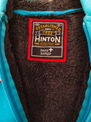 Chaqueta polar con capucha azul 158/164 ( 14-16 )