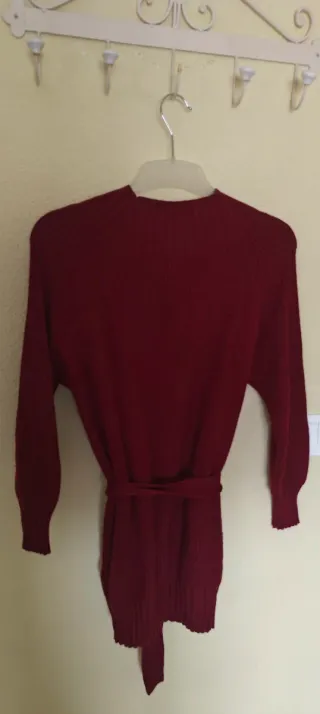 Jersey largo burdeos