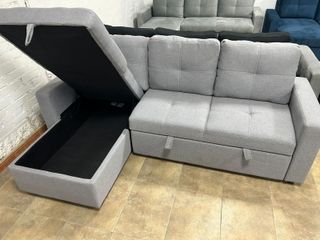 ¡Nuevo! Sofá cama en L con arcon