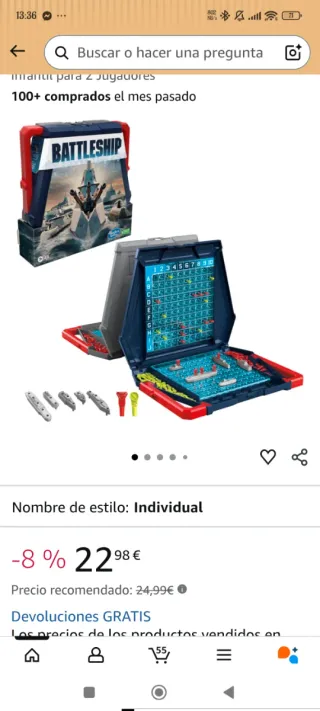 Hundir la flota juego de mesa