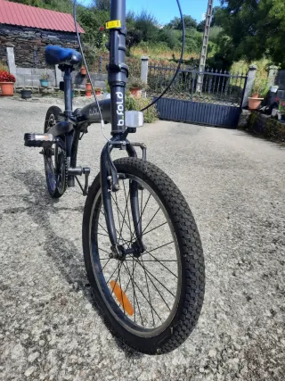 Bicicleta Plegable Negra