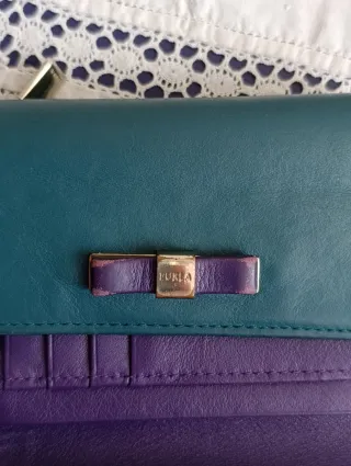 Portafoglio Furla Pelle Teal & Viola