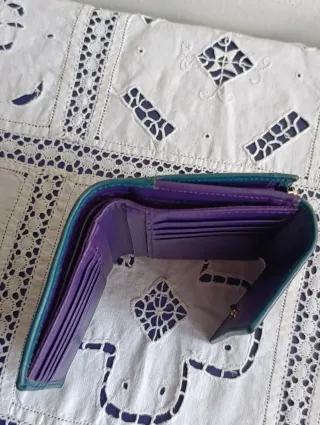 Portafoglio Furla Pelle Teal & Viola