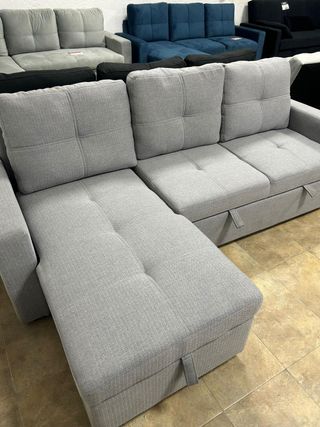 ¡Nuevo! Sofá cama en L con arcon