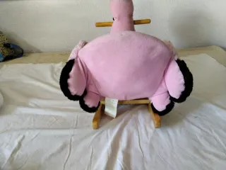 Caballito Mecedora Flamenco Rosa