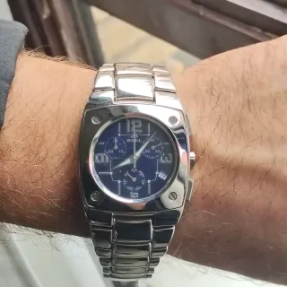 Reloj Breil Cronógrafo Azul y Plateado