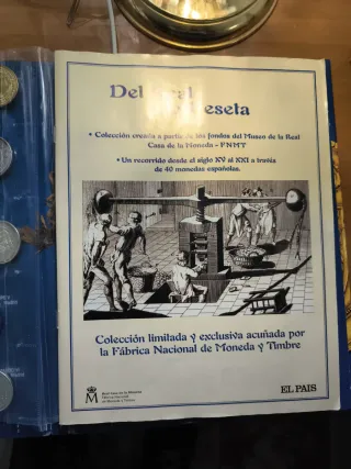 Colección de Monedas Antiguas bañadas en oro y pla