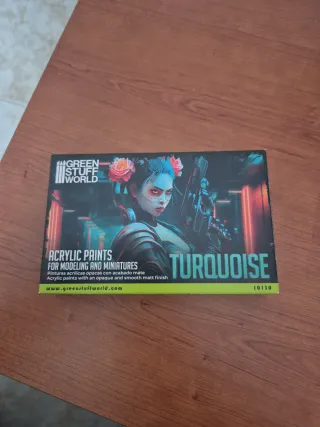 Green Stuff World TURQUOISE Acrylic Paints.