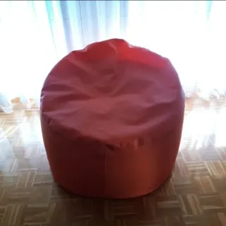 Puff naranja de polipiel