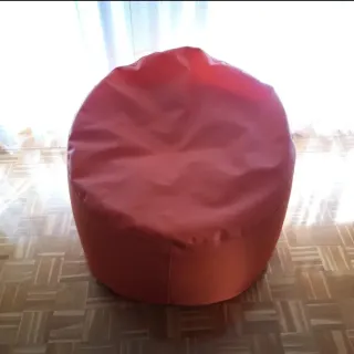 Puff naranja de polipiel