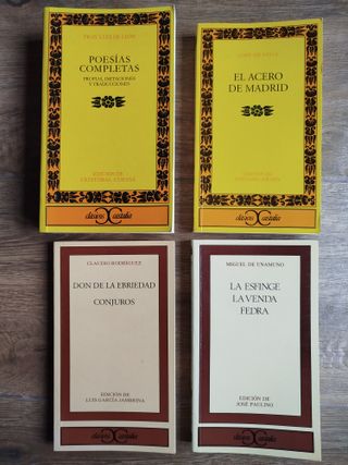 25€ x libro. Castalia. Clásicos