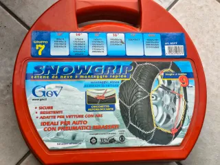 Catene da neve Gev Snowgrip mai montate