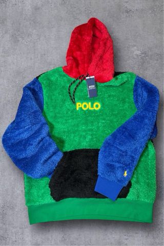 Felpa Hoodie Teddy Multicolor Polo Ralph Lauren-M