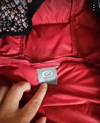 Ripcurl Forro Polar Negro y Rosa