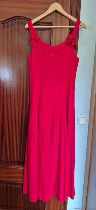 Vestido largo fiesta tirantes flores