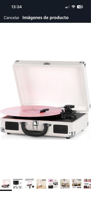 Tocadiscos formato maleta