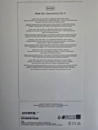 iPad 9ª Gen Negro/Plata