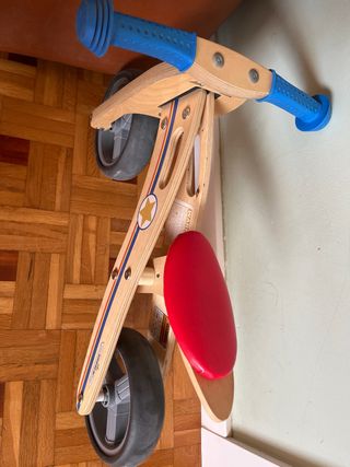 Bicicleta equilibrio madera infantil niño niña