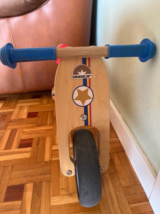Bicicleta equilibrio madera infantil niño niña