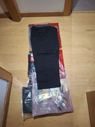 Pantalones de trabajo negros 7 unidades