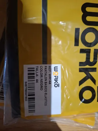 Pantalones de trabajo negros 7 unidades