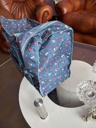 Cambiador portátil bebé floral