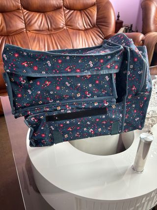 Cambiador portátil bebé floral